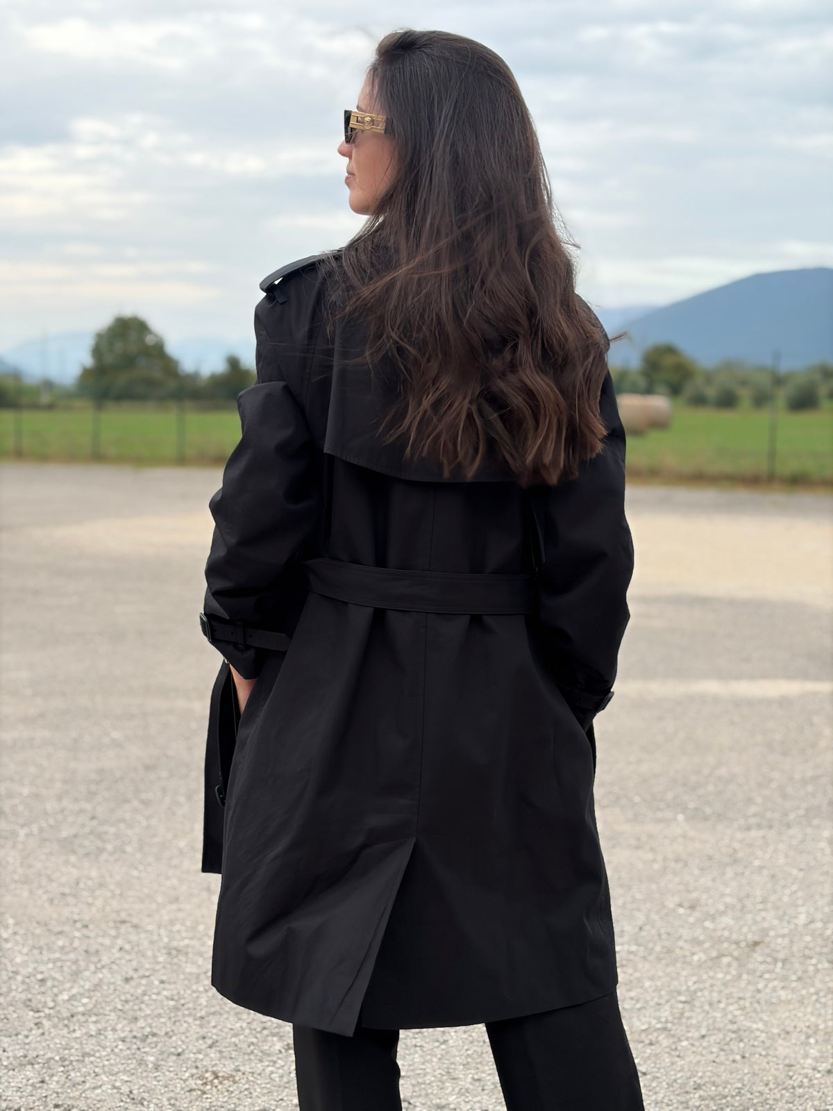 Trench Burberry nero TG. 42