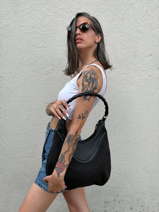 Hobo Gucci Bamboo nera