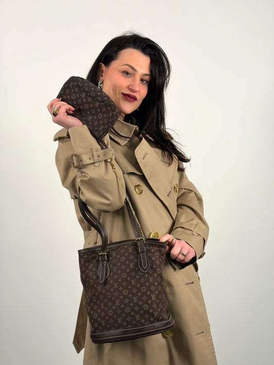 Mini Lin Bucket Louis Vuitton marrone