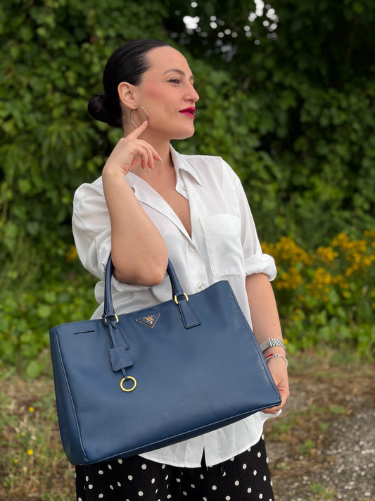 Borsa Prada blu
