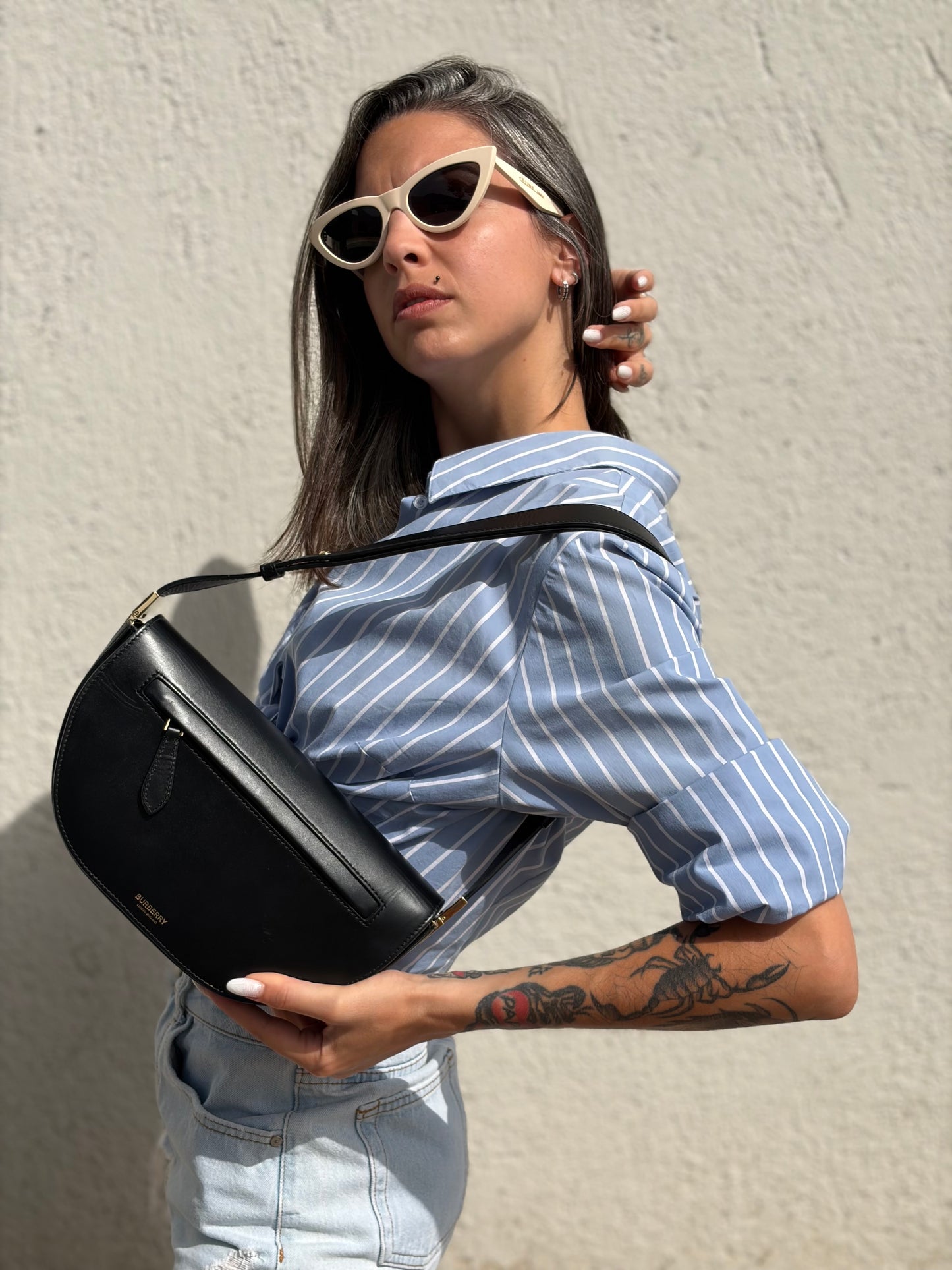 Borsa Olympia Burberry nera