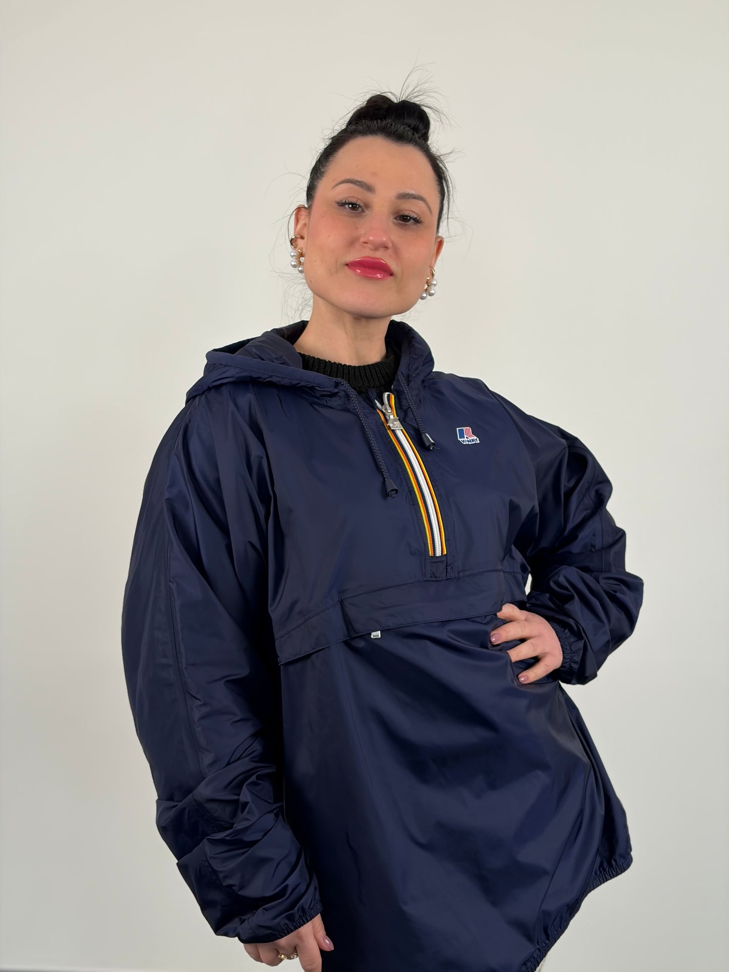 Giubbino K-Way blu tg. L