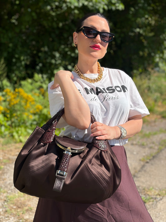 Borsa Fendi Spy marrone