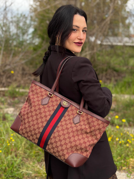 Shopping Gucci Ophidia Web bordeaux