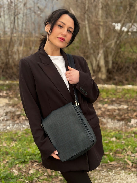 Tracolla Fendi Zucca blu