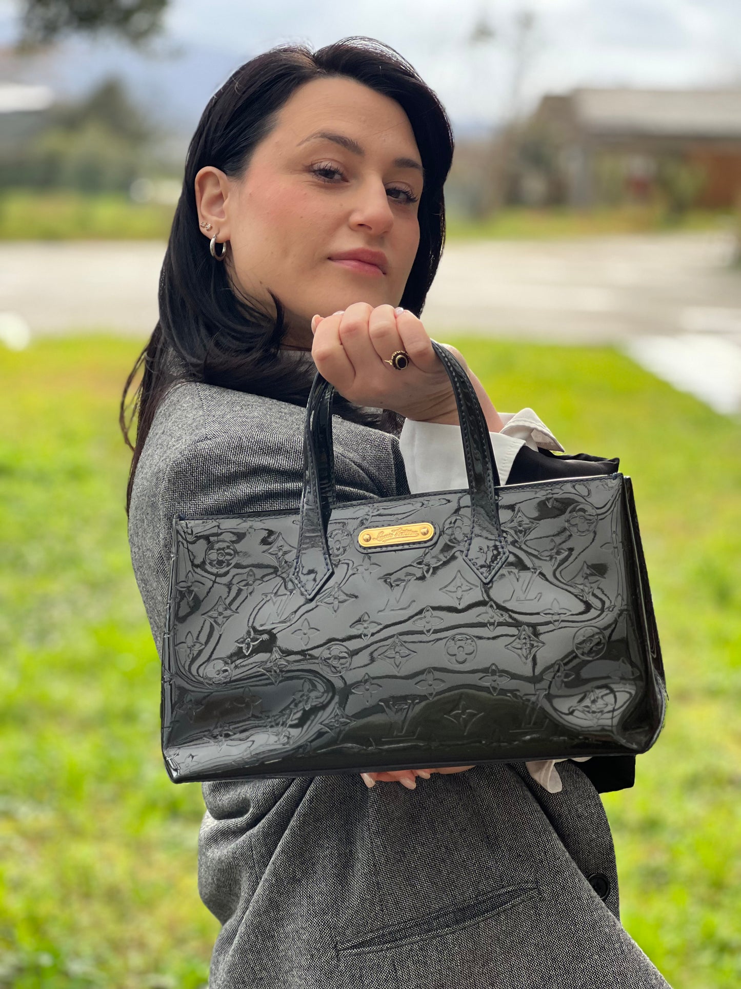 Borsa Wilshire vernis Louis Vuitton