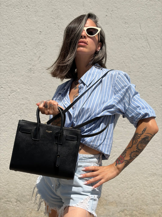Sac De Jour Baby Saint Laurent nera