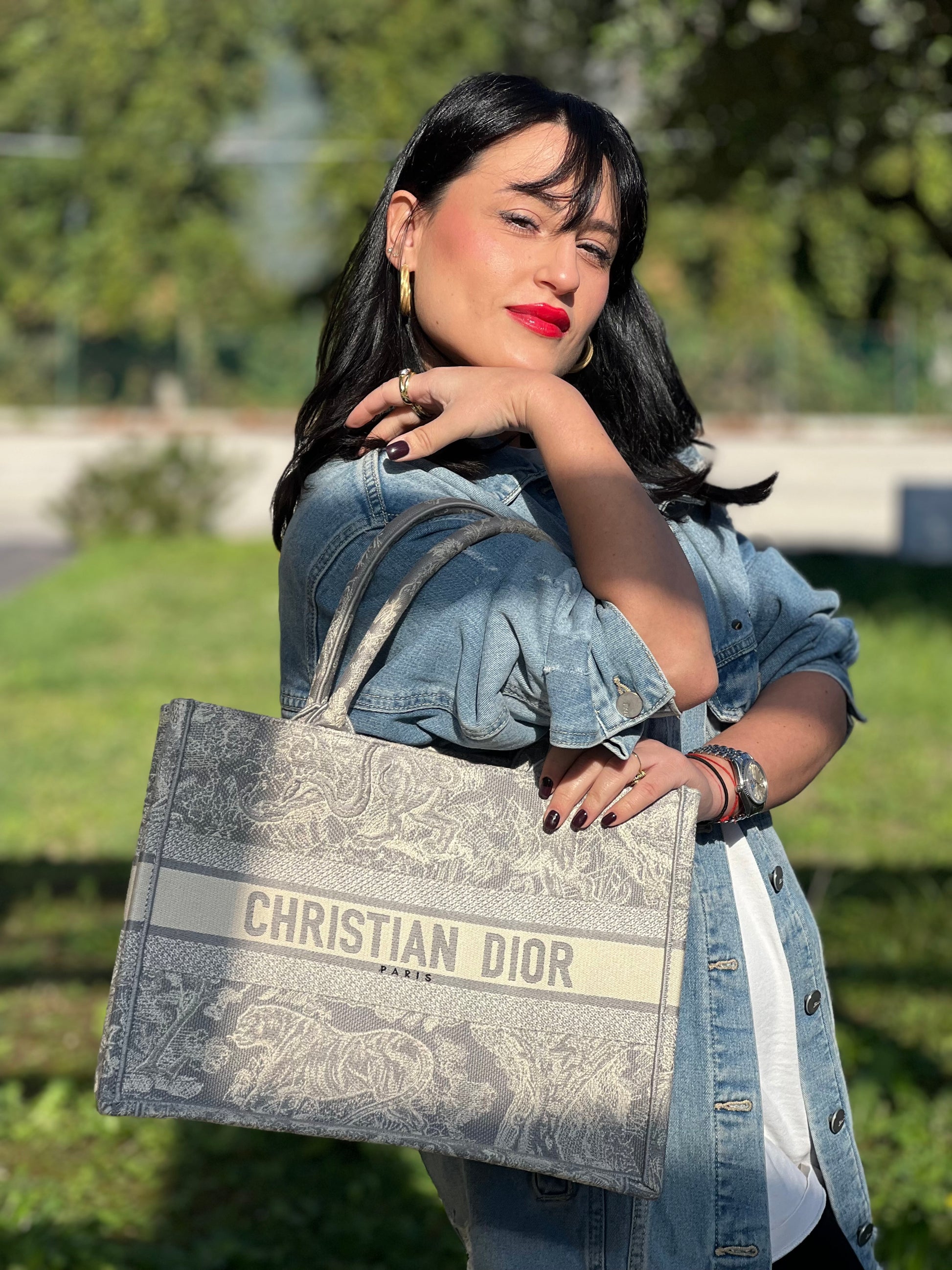 Borsa Christian Dior Book Tote media – Vivo Vintage