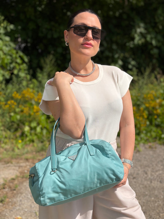Borsa Prada acqua marina