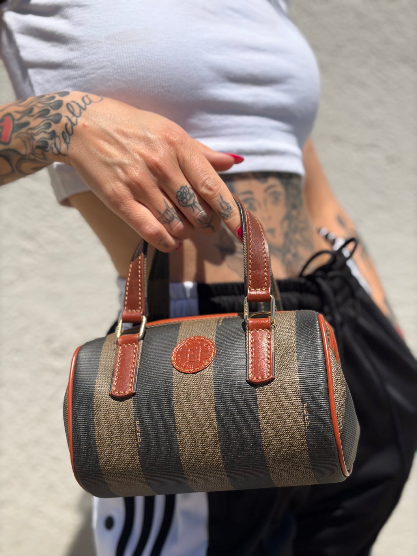 Mini bauletto Fendi Pequin