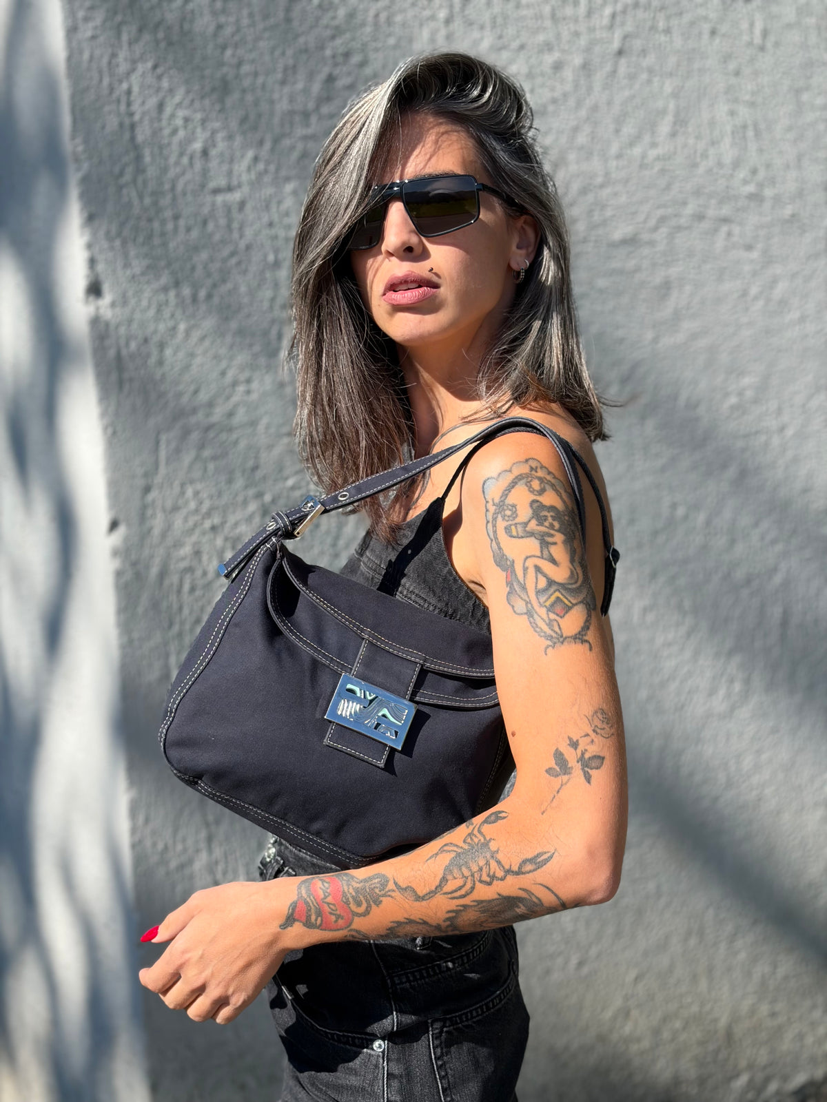Fendi Mamma Baguette Marble