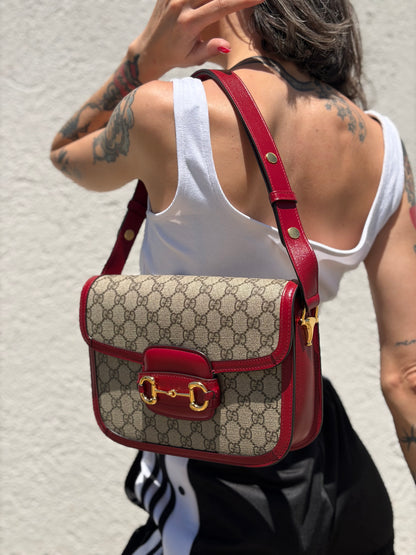Borsa Gucci Horsebit GG 1955 misura media