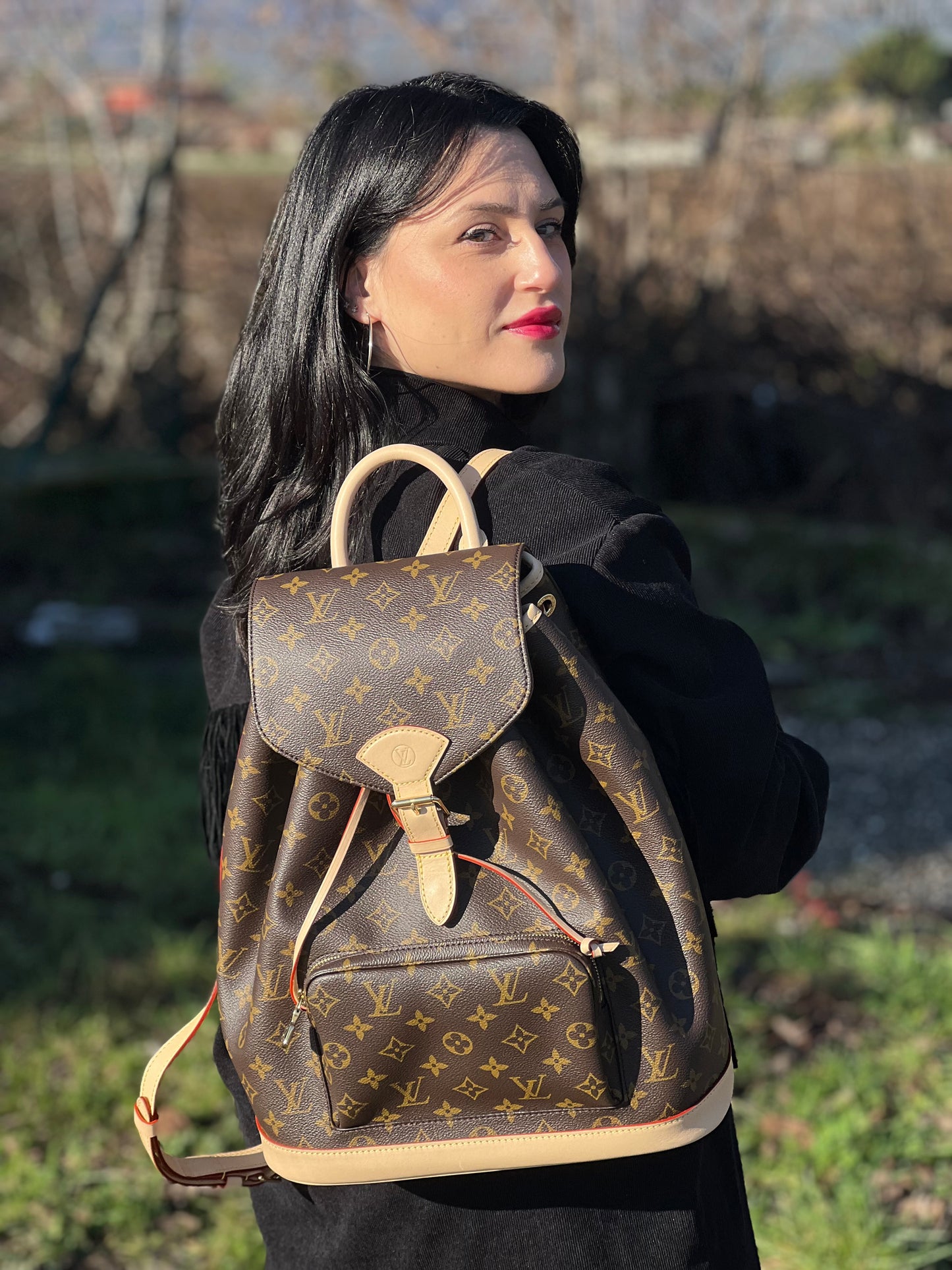 Zaino Montsouris MM Louis Vuitton monogram