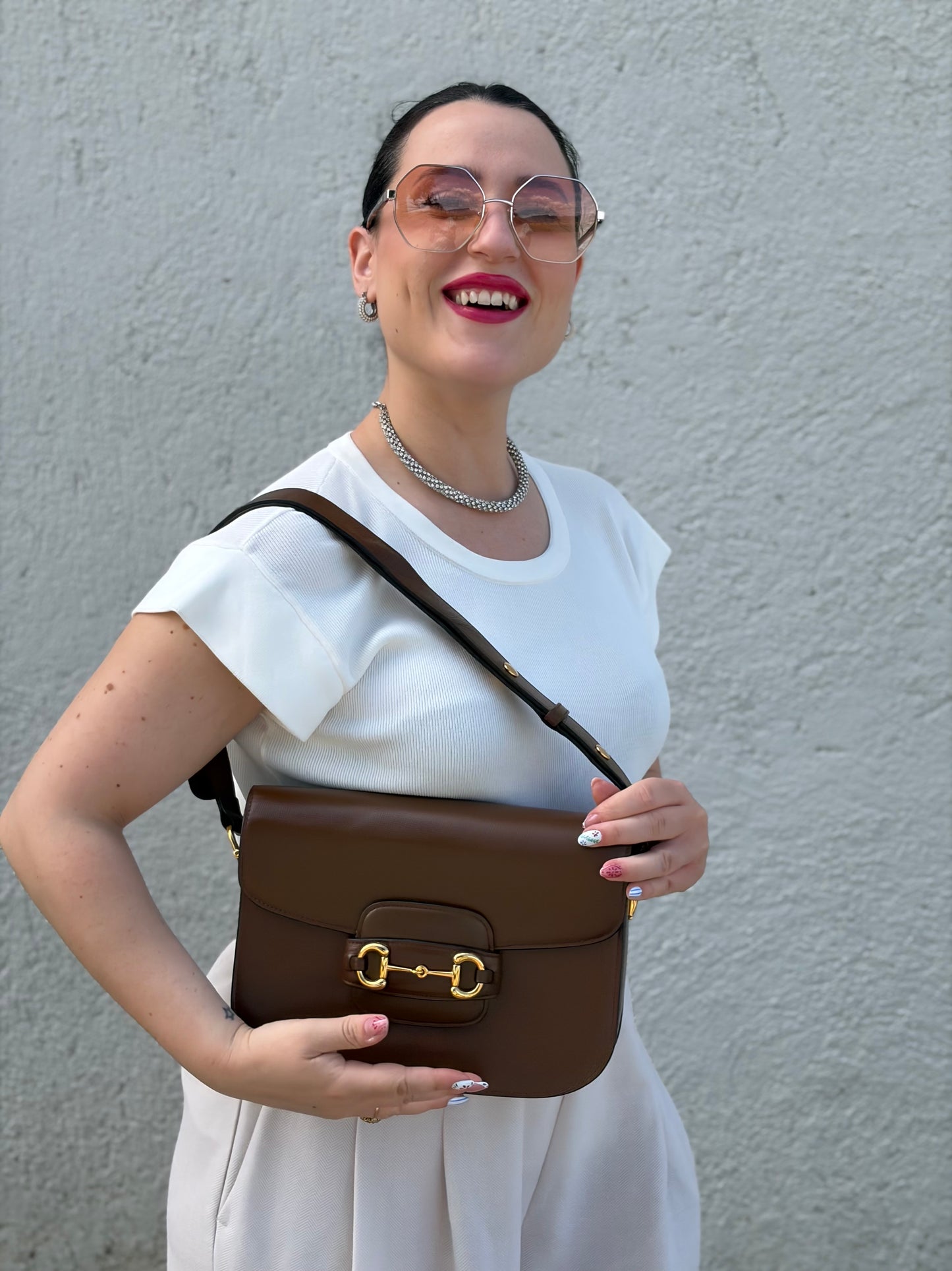 Borsa Gucci Horsebit 1955 misura media