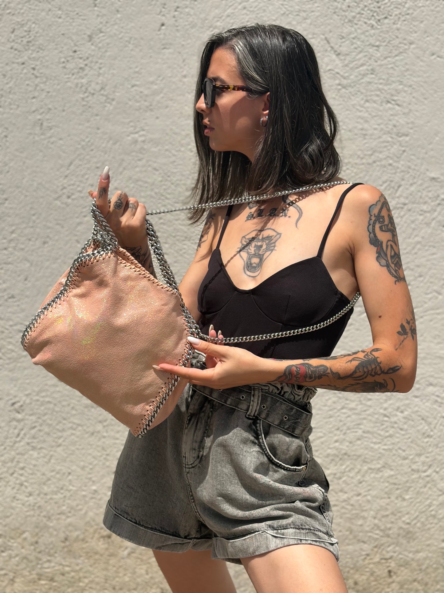 Borsa Mini Falabella Stella McCartney rosa