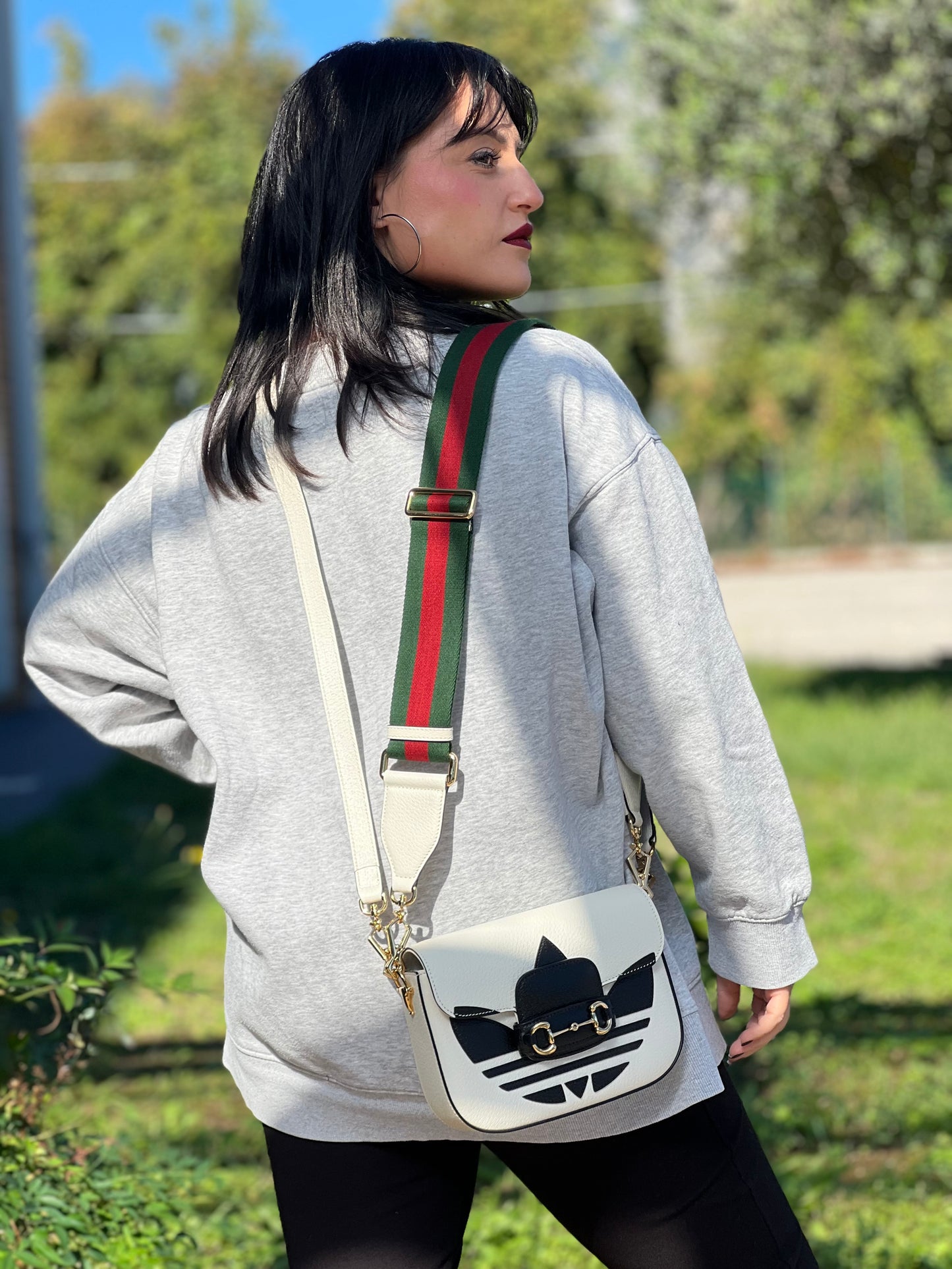 Tracolla Horsebit Gucci x Adidas