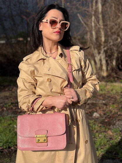 Borsa Madras Miu Miu rosa