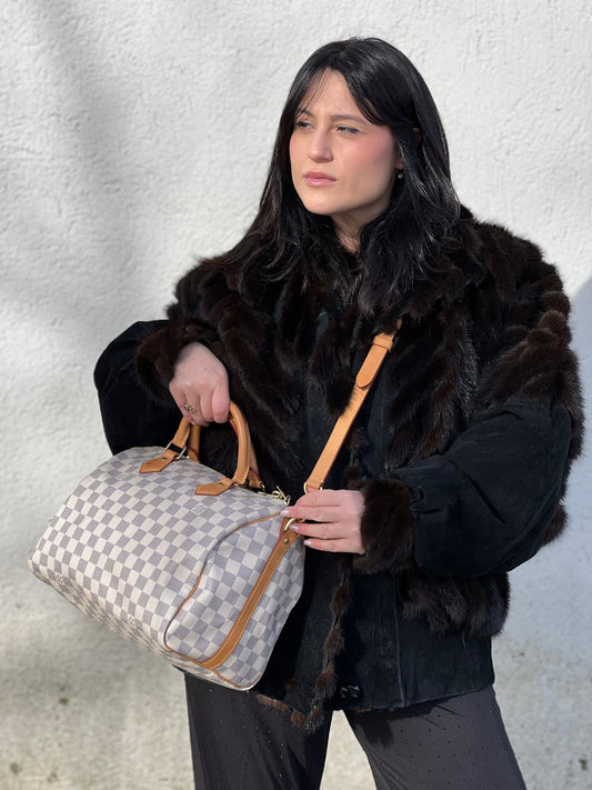 Speedy 30 Bandoulière Damier Azur Louis Vuitton