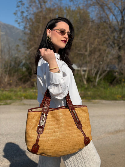 Borsa Gucci Pelham Hobo rafia
