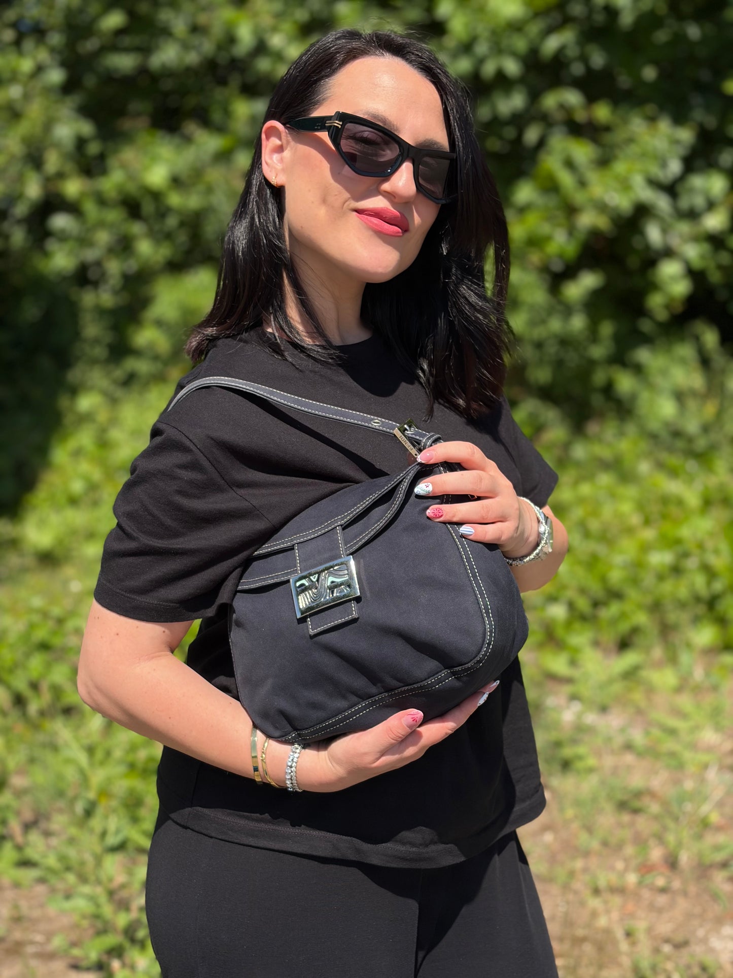 Fendi Mamma Baguette Marble