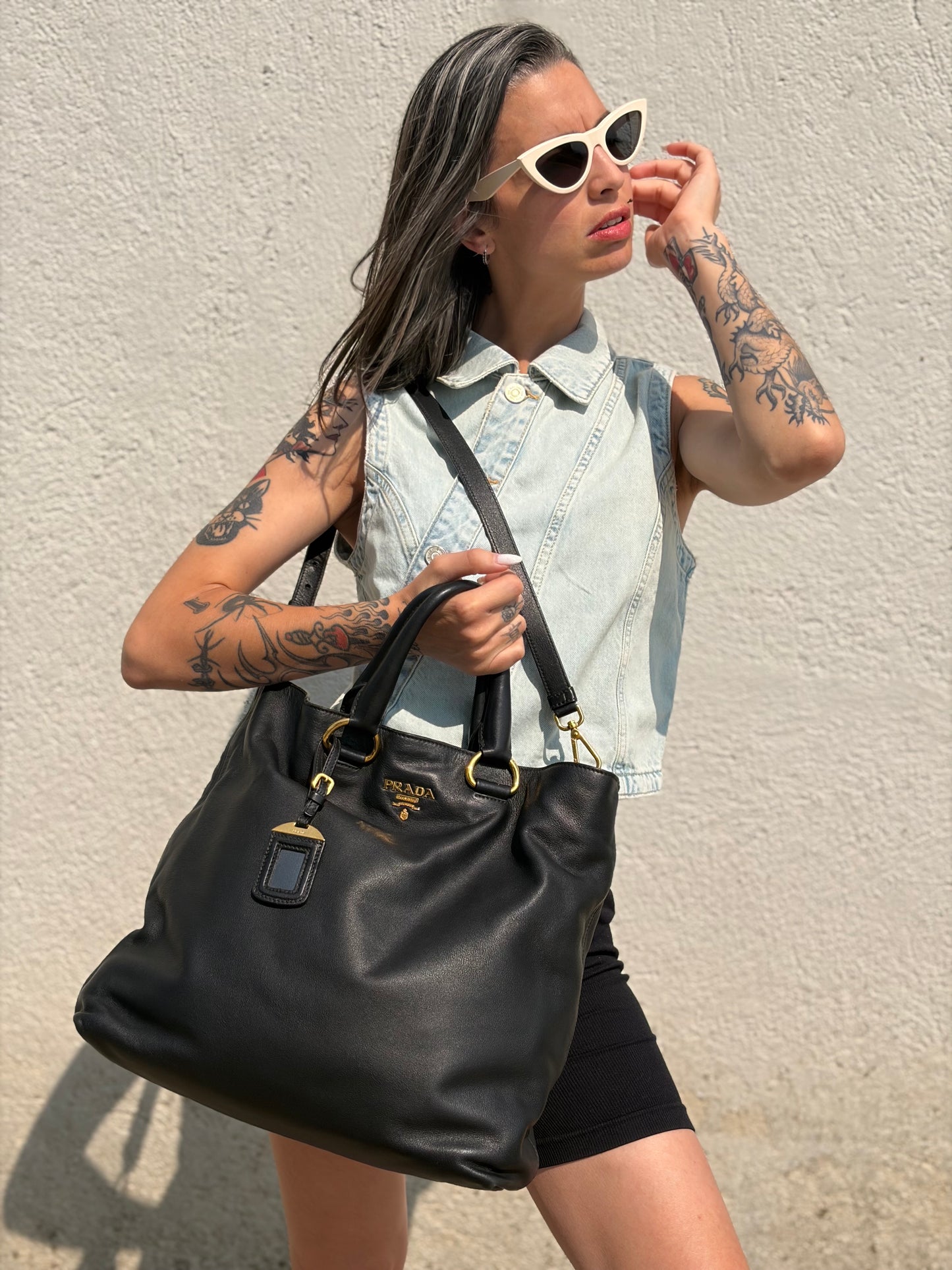 Tote Prada nera