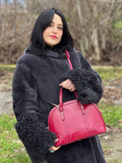 Borsa Satchel Gucci Microguccissima