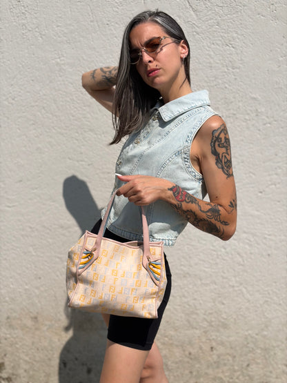 Tote Fendi zucchino multicolore