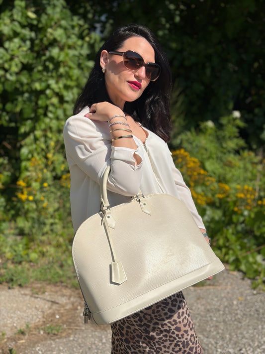 Alma Epi GM Louis Vuitton bianca