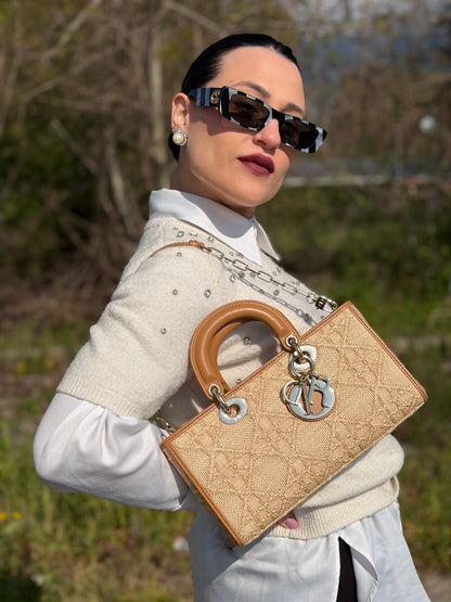 Borsa Dior Lady D-Joy Rafia