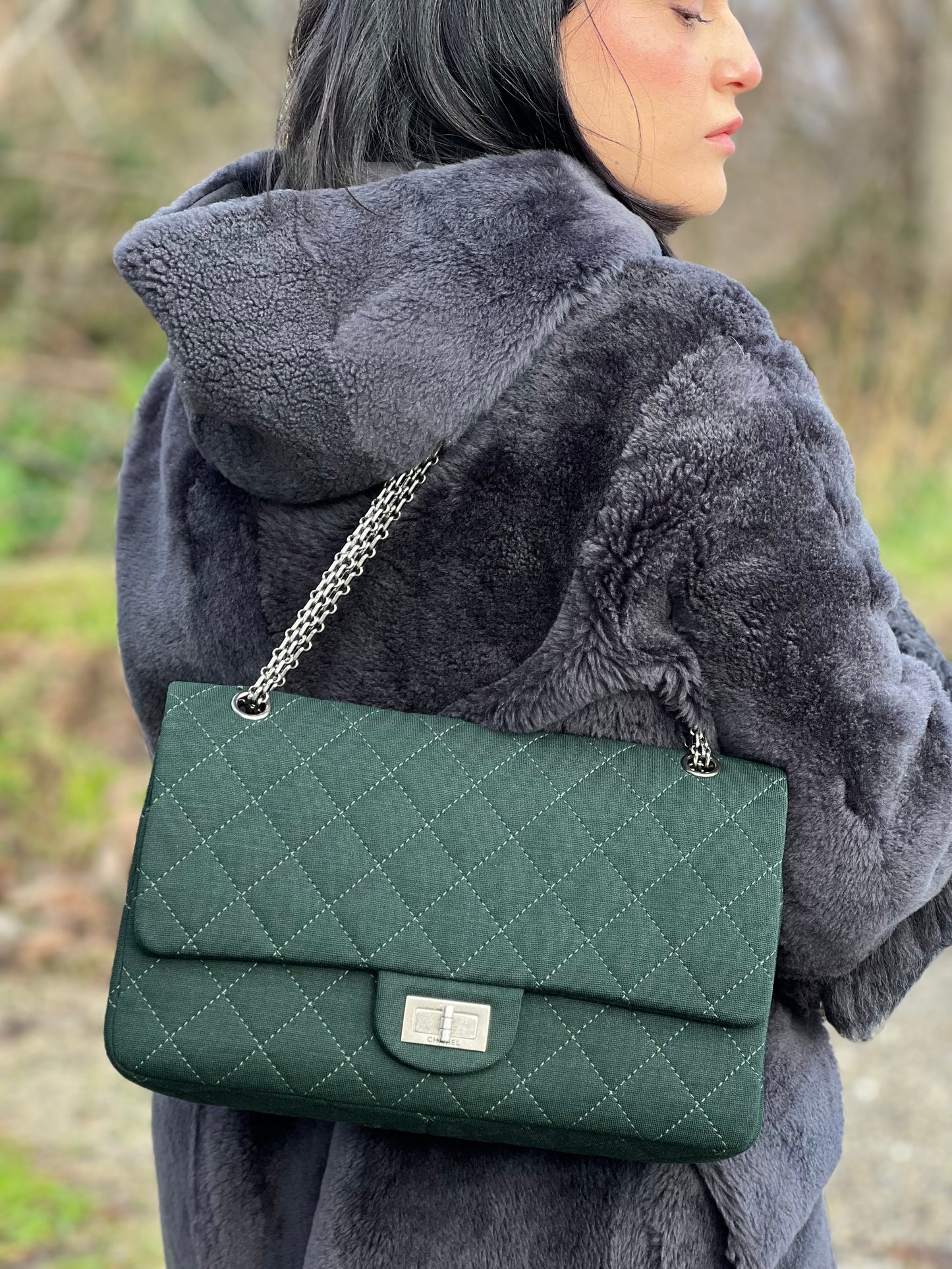 Borsa Chanel 2.55 verde