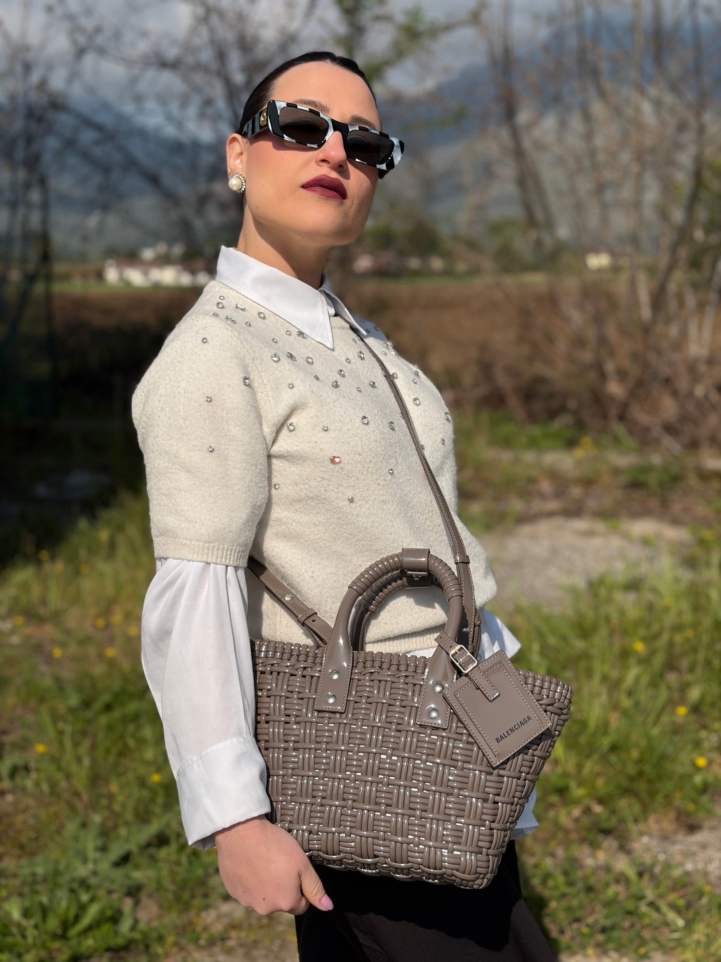 Borsa Balenciaga Bistro Basket