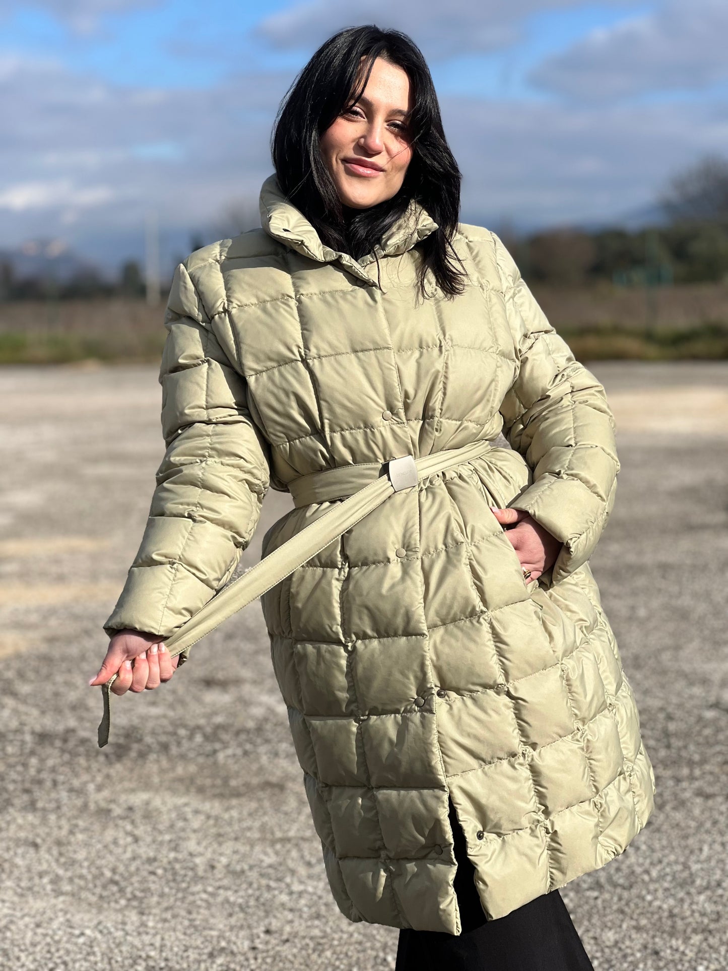 Piumino lungo Moncler tg. M