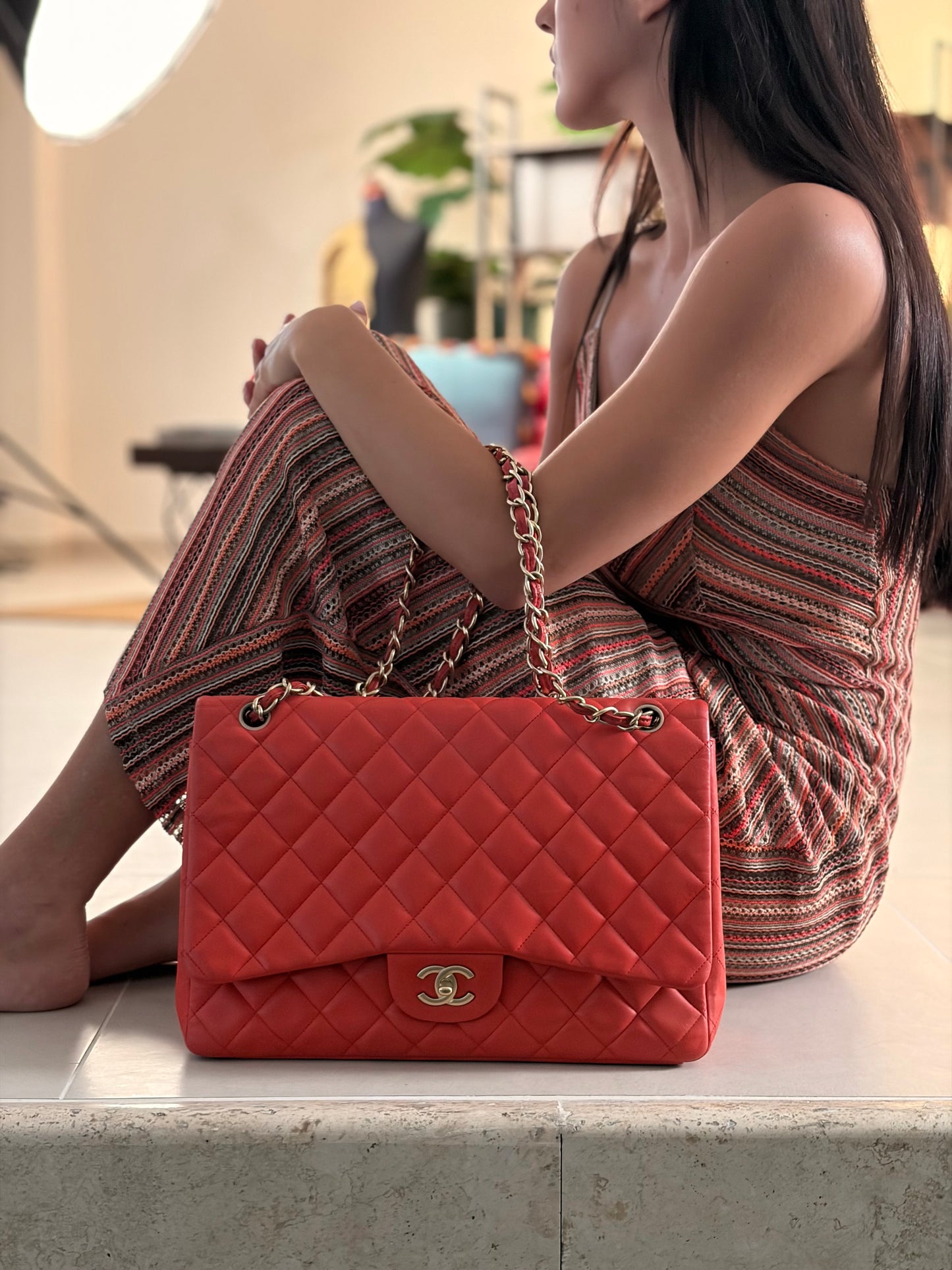 Borsa Chanel Maxi Single Flap