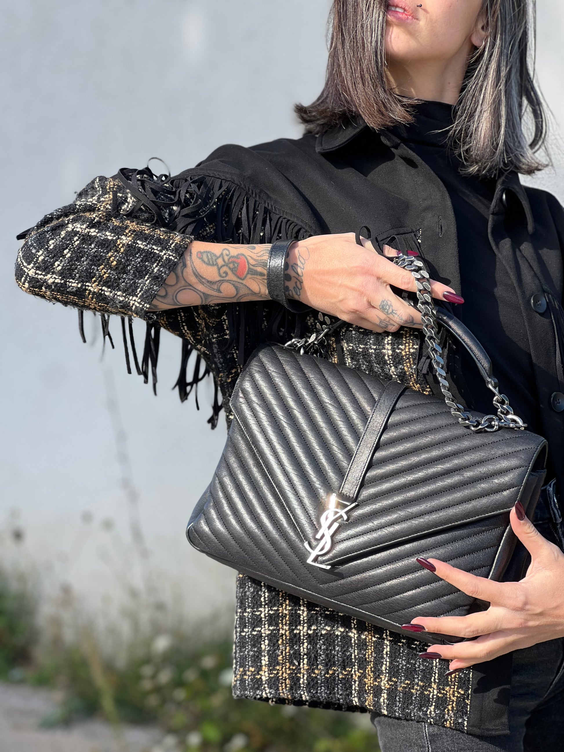 Borsa Saint Laurent College Large – Vivo Vintage