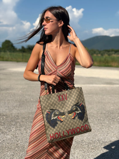 Sac Plat Gucci lupo
