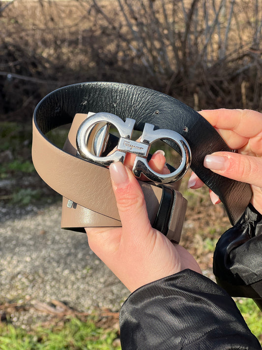 Cintura Gancini Salvatore Ferragamo tg. 40 reversibile