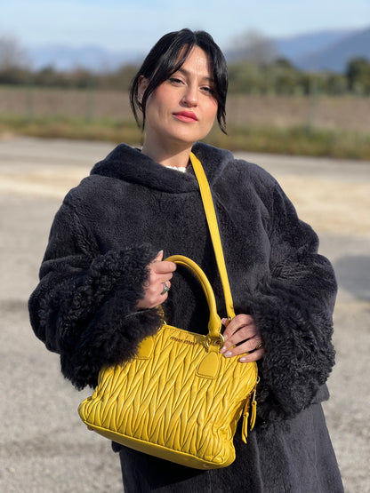 Satchel matelassé Miu Miu