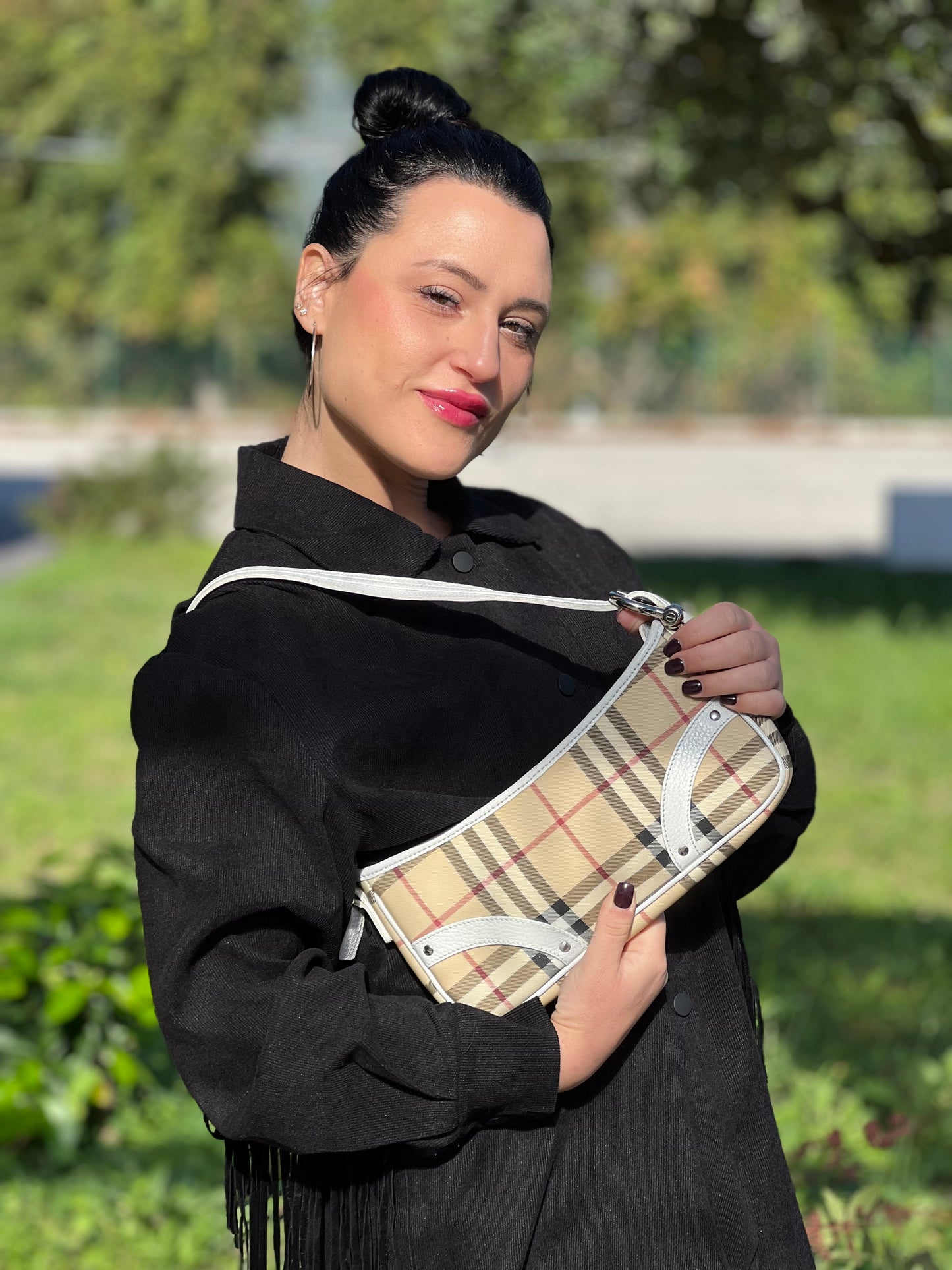 Borsa Burberry tartan