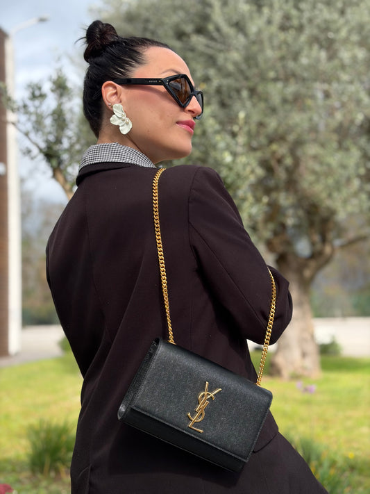 Borsa Kate small Saint Laurent nera