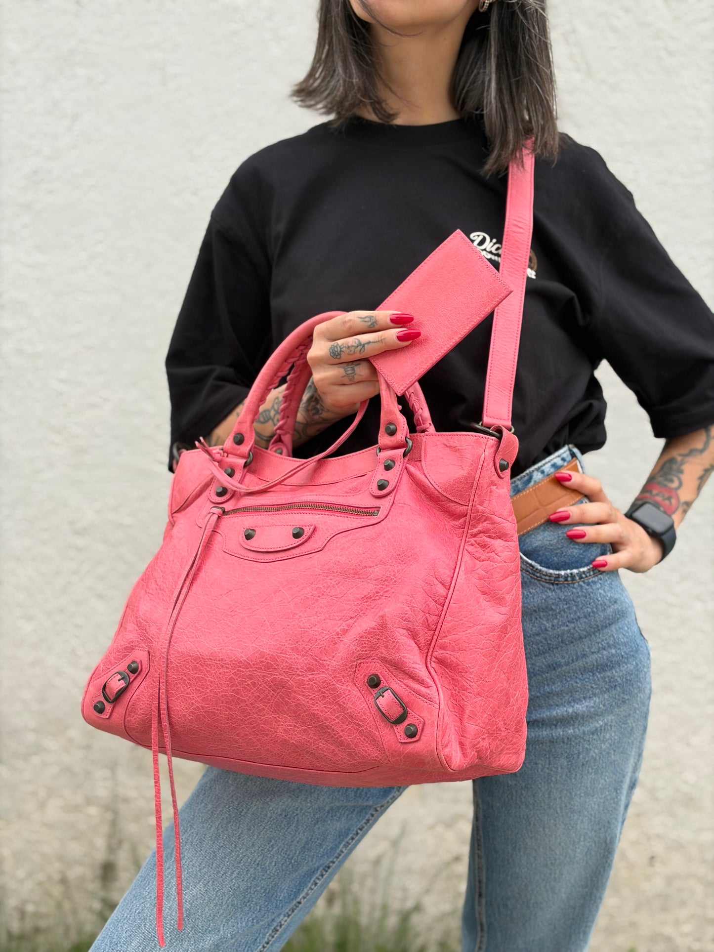 Borsa Balenciaga Velo rosa