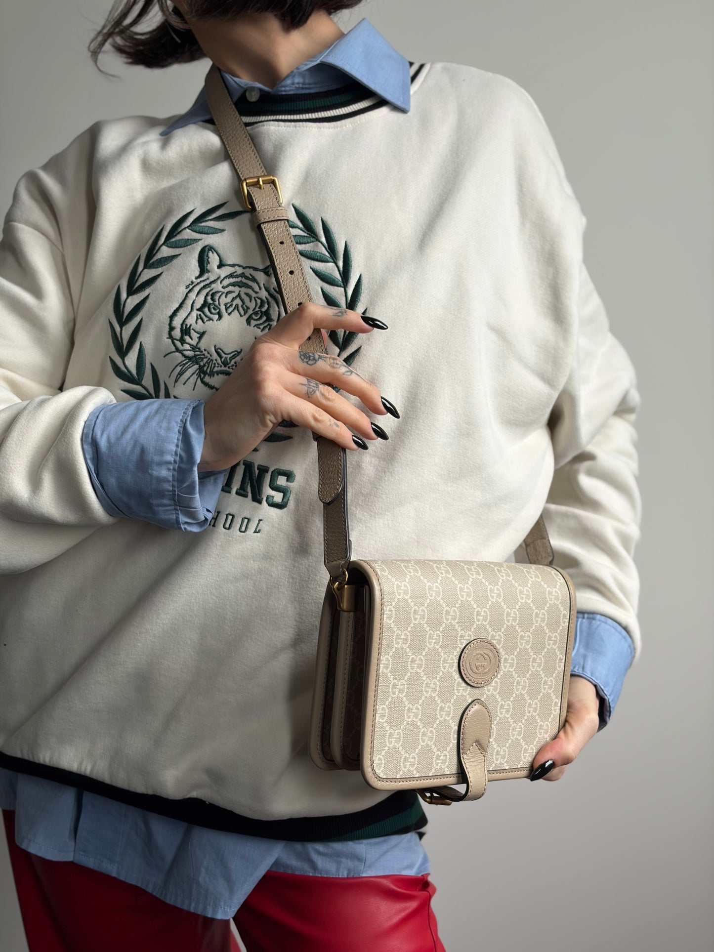 Tracolla Gucci  GG Supreme