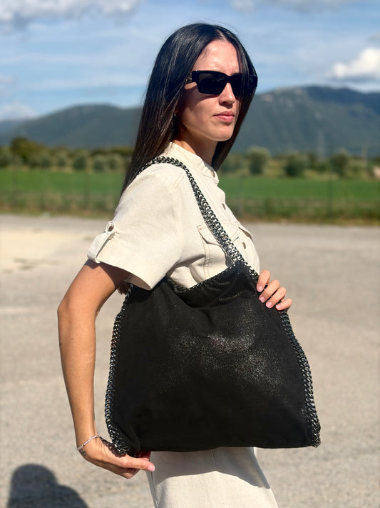Fold Over Tote Falabella Stella McCartney nera