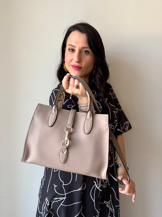 Tote Gucci media Hook Closure
