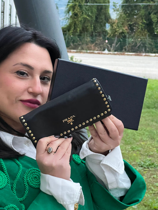 Portafoglio Prada nero