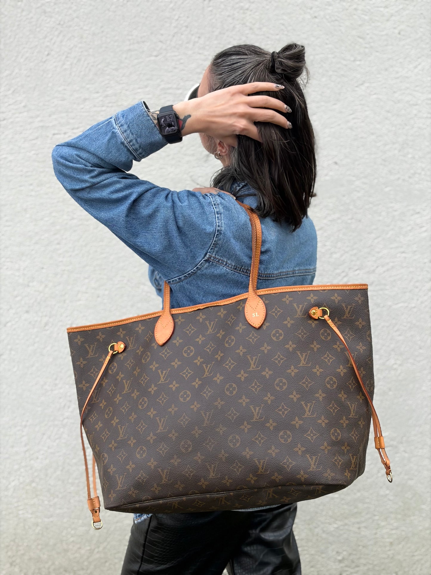 Neverfull GM personalizzata Louis Vuitton