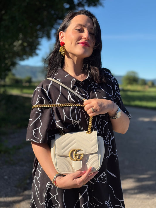Borsa Gucci Marmont bianca