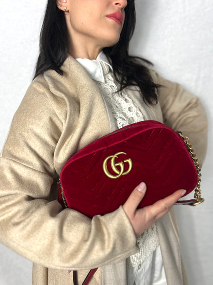 Borsa Gucci Marmont velvet misura piccola