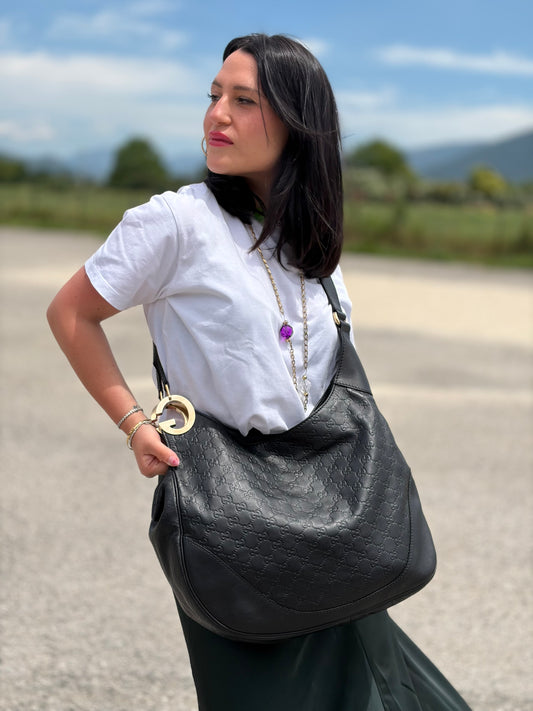 Hobo Gucci Guccissima nera