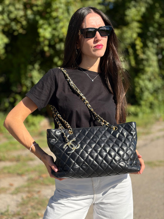 Borsa Chanel trapuntata nera