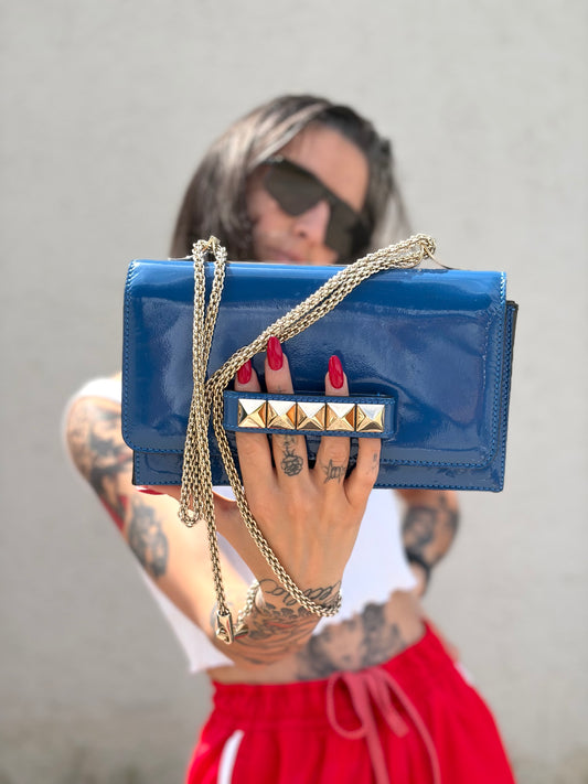 Tracolla Valentino Garavani blu